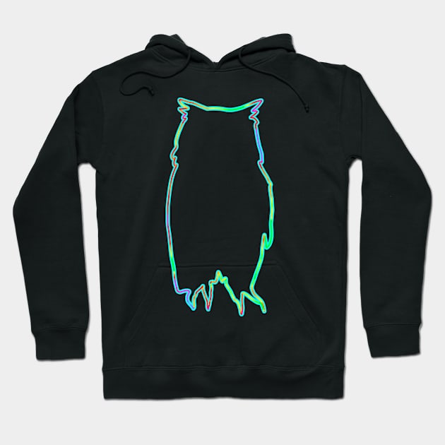 Neon owl Hoodie by Gavlart